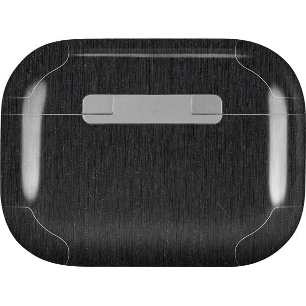 Black Brushed Steel Texture AirPods Skins