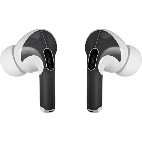 Black Brushed Steel Texture AirPods Skins