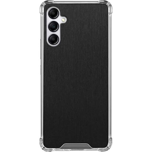 Black Brushed Steel Texture Galaxy Cases