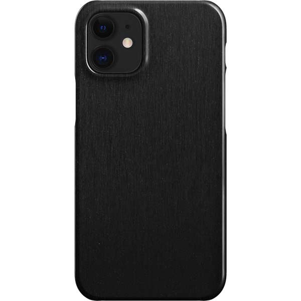 Black Brushed Steel Texture iPhone Cases