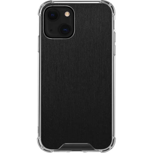 Black Brushed Steel Texture iPhone Cases