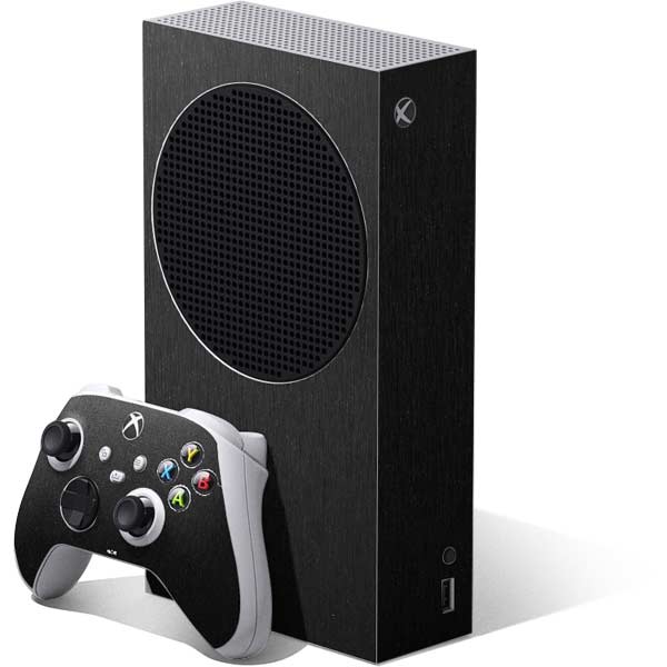 Black Brushed Steel Texture Xbox Series S Skins