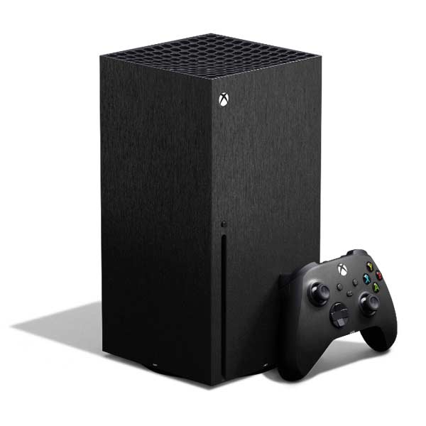 Black Brushed Steel Texture Xbox Series X Skins