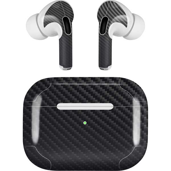 Black Carbon Fiber Specialty Texture Material AirPods Skins