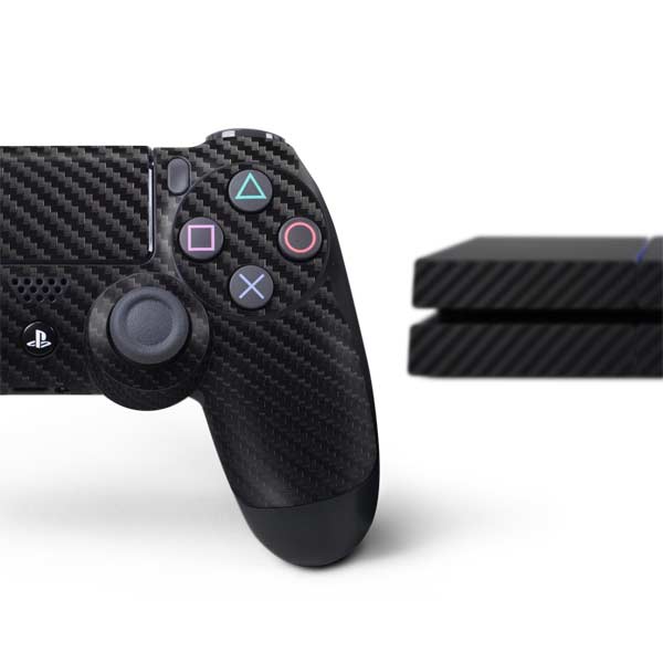 Black Carbon Fiber Specialty Texture Material PlayStation PS4 Skins