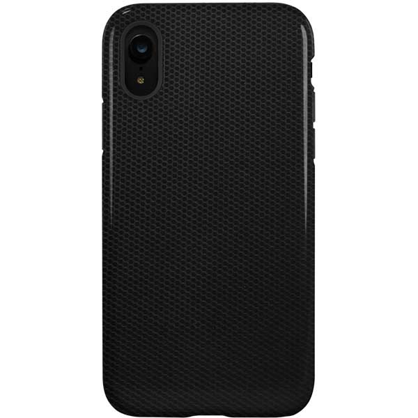 Specialty Vinyl Black Hex Texture iPhone Cases