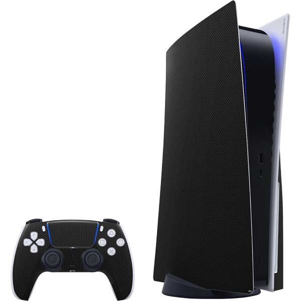 Specialty Vinyl Black Hex Texture PlayStation PS5 Skins