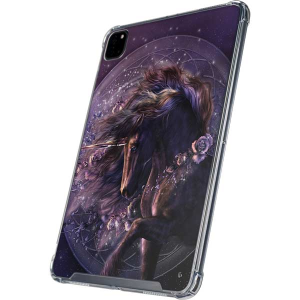 Black Rose Unicorn by Laurie Prindle iPad Cases