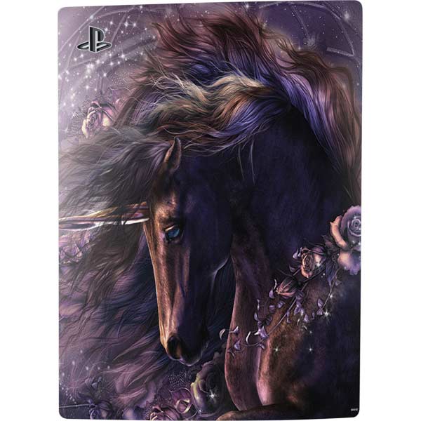 Black Rose Unicorn by Laurie Prindle PlayStation PS5 Skins