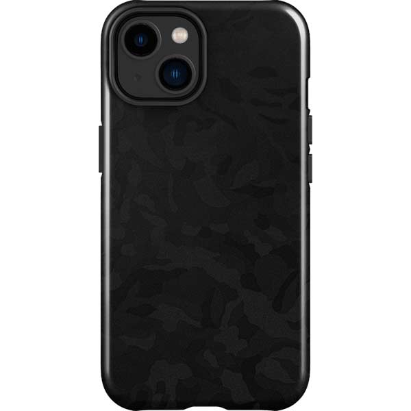 Black Shadow Camo iPhone Cases