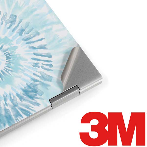 Blue and White Tie Dye Laptop Skins