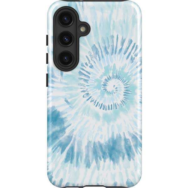 Blue and White Tie Dye Galaxy Cases