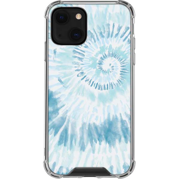 Blue and White Tie Dye iPhone Cases