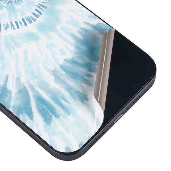 Blue and White Tie Dye iPhone Skins