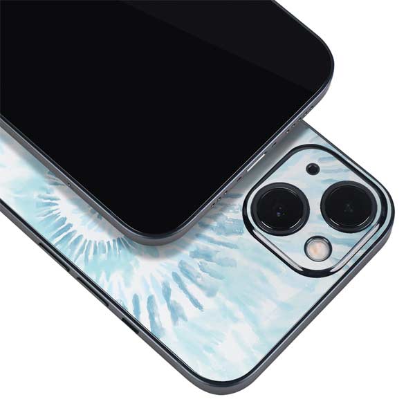 Blue and White Tie Dye iPhone Skins