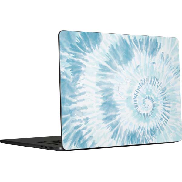 Blue and White Tie Dye MacBook Skins