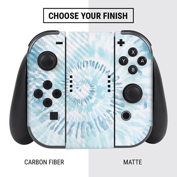 Blue and White Tie Dye Nintendo Skins