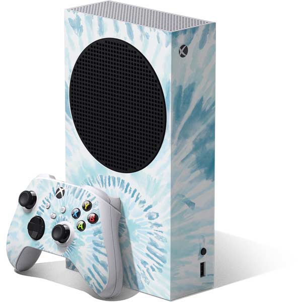 Blue and White Tie Dye Xbox Series S Skins