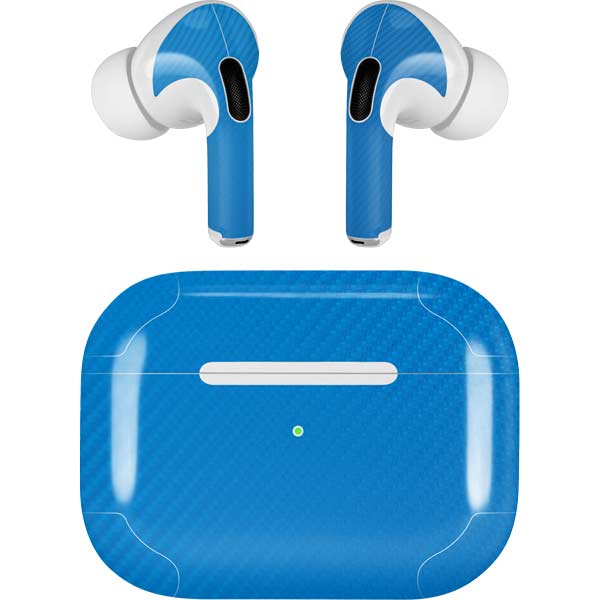Blue Carbon Fiber Specialty Texture Material AirPods Skins