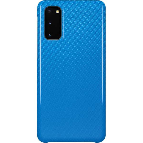 Blue Carbon Fiber Specialty Texture Material Galaxy Cases