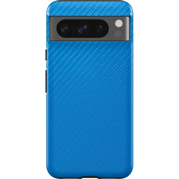 Blue Carbon Fiber Specialty Texture Material Pixel Cases