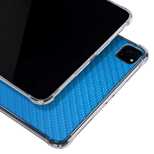 Blue Carbon Fiber Specialty Texture Material iPad Cases