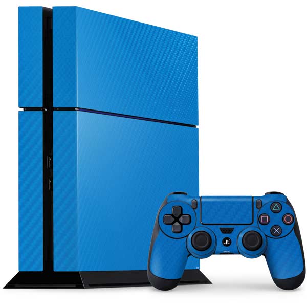 Blue Carbon Fiber Specialty Texture Material PlayStation PS4 Skins