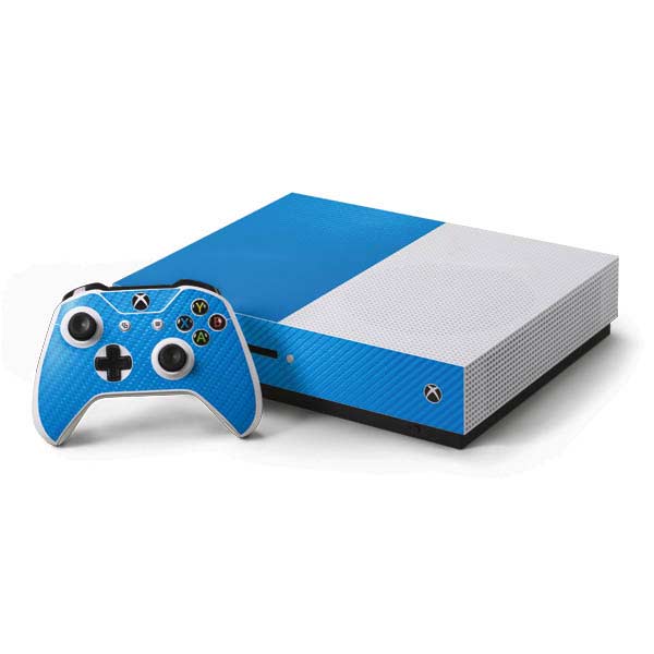 Blue Carbon Fiber Specialty Texture Material Xbox One Skins