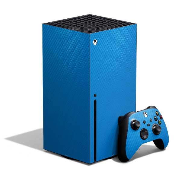 Blue Carbon Fiber Specialty Texture Material Xbox Series X Skins
