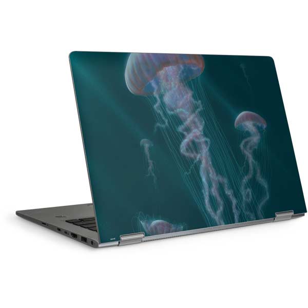 Blue Jellyfish by Vincent Hie Laptop Skins
