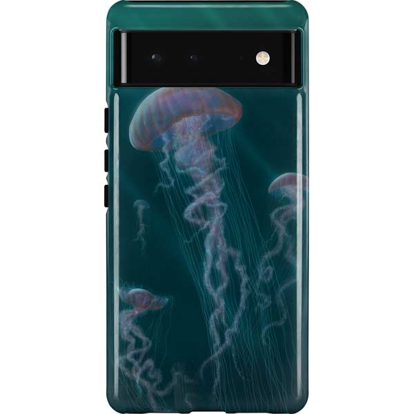 Blue Jellyfish by Vincent Hie Pixel Cases