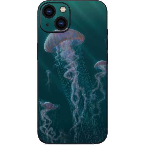 Blue Jellyfish by Vincent Hie iPhone Skins