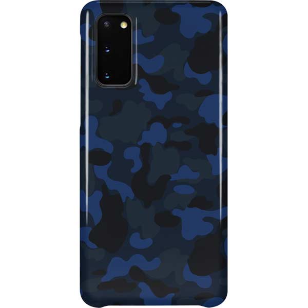 Blue Street Camo Galaxy Cases