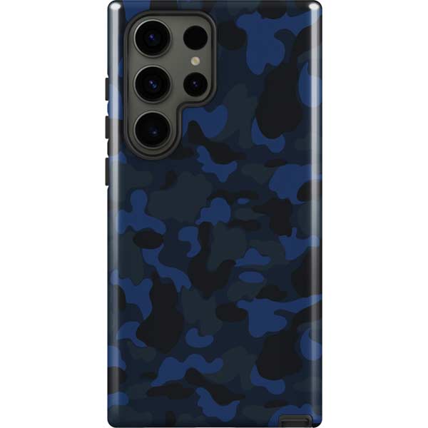 Blue Street Camo Galaxy Cases