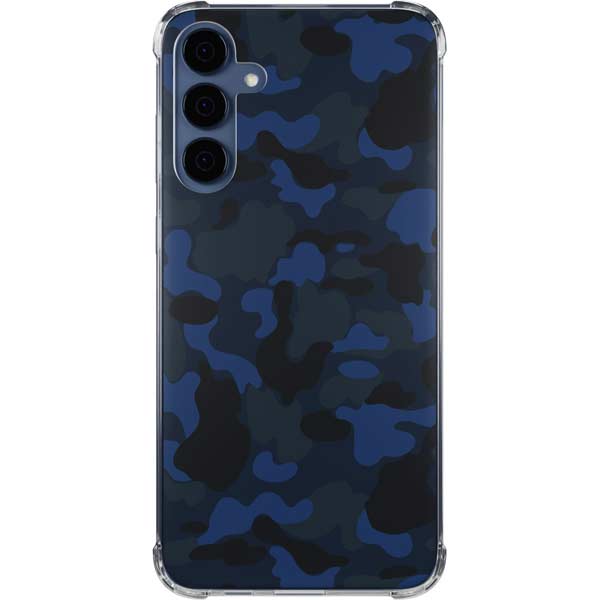 Blue Street Camo Galaxy Cases