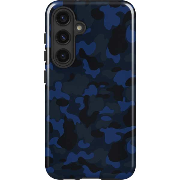 Blue Street Camo Galaxy Cases