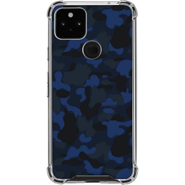 Blue Street Camo Pixel Cases