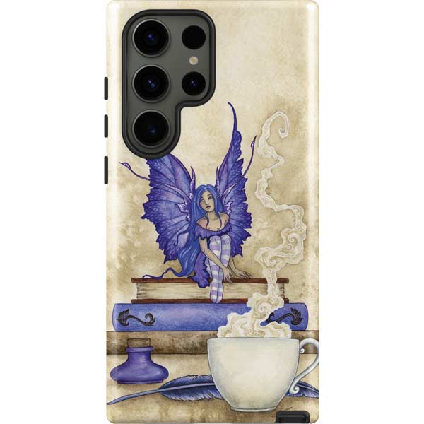 Bookworm Fairy by Amy Brown Galaxy Cases