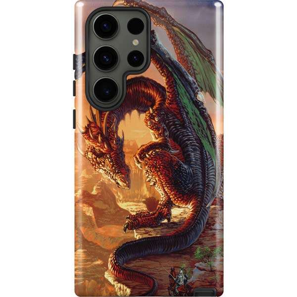 Bravery Misplaced Dragon and Knight by Ed Beard Jr Galaxy Cases