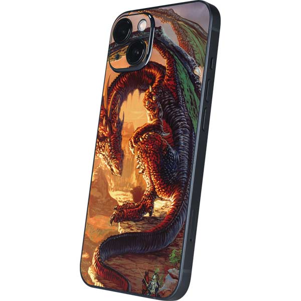 Bravery Misplaced Dragon and Knight by Ed Beard Jr iPhone Skins