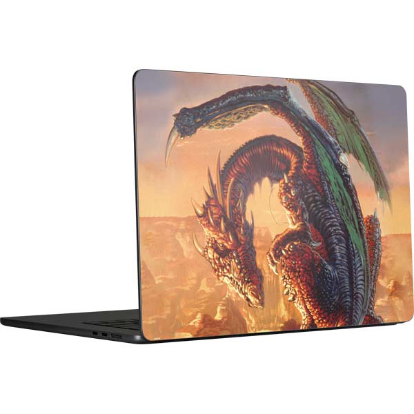 Bravery Misplaced Dragon and Knight by Ed Beard Jr MacBook Skins