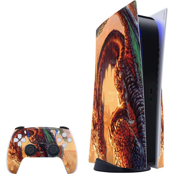 Bravery Misplaced Dragon and Knight by Ed Beard Jr PlayStation PS5 Skins