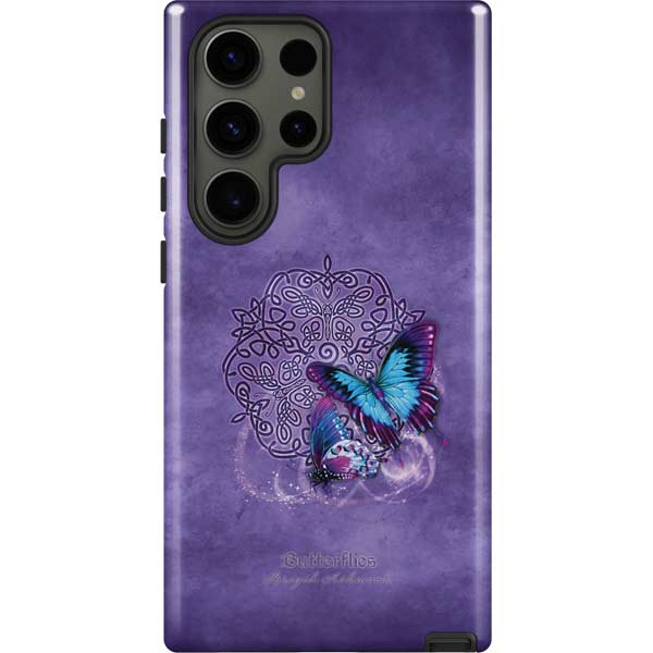 Butterfly Celtic Knot by Brigid Ashwood Galaxy Cases