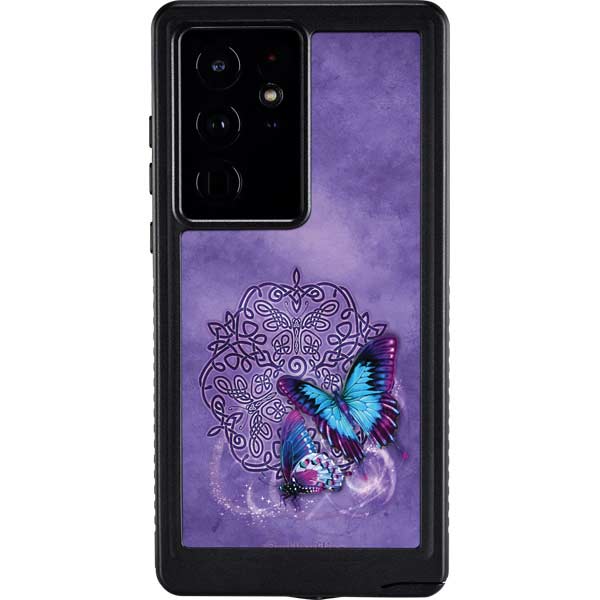 Butterfly Celtic Knot by Brigid Ashwood Galaxy Cases