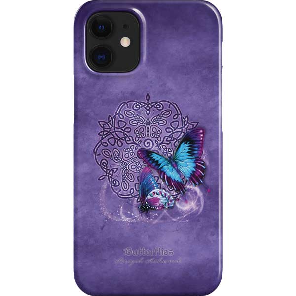 Butterfly Celtic Knot by Brigid Ashwood iPhone Cases