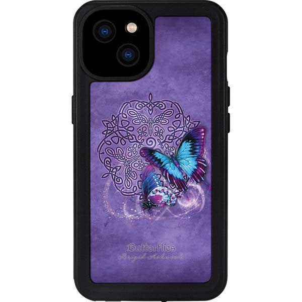 Butterfly Celtic Knot by Brigid Ashwood iPhone Cases