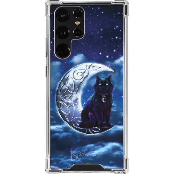 Celtic Black Cat by Brigid Ashwood Galaxy Cases