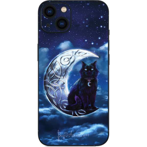 Celtic Black Cat by Brigid Ashwood iPhone Skins