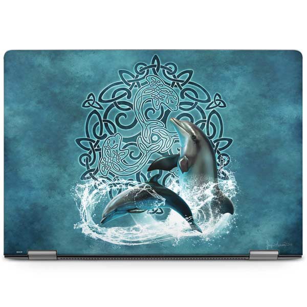 Celtic Dolphin by Brigid Ashwood Laptop Skins