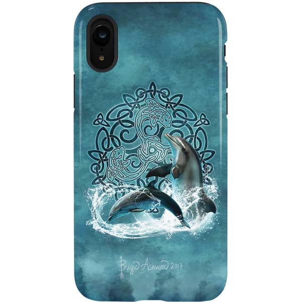 Celtic Dolphin by Brigid Ashwood iPhone Cases